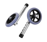 NIYANGLE 1Pair Replaceable Sturdy Wheels for Walking Aid Durable Walker Accessory Parts for Smooth Rolling for Mobility and Disability Walking Frames