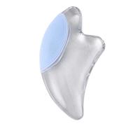 NIYANGLE 1pc Crystal Gua Plate Transparent Scraping Treatment Tool for Blue Light Version Premium Smooth Edges for Gentle Skin Massage for Spa and Relaxation