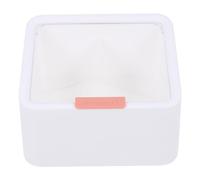 NIYANGLE 1PC Durable Cotton Swabs Storage Box with Lid Transparent Tabletop Finishing Box for Makeup Brushes Lipstick Practical Desktop Organizer for Items