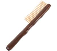 NIYANGLE 1Pc Sandalwood Hair Comb Double Gentle Scalp Massage Portable Wooden Comb for Women Durable Skin Friendly Natural Hair Tool