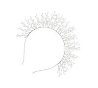 NIYANGLE 1pc Stylish Wedding Pearl Headband Elegant Hair Accessory for Brides Bridesmaids Chic Hair Decoration for Parties Banquets Gorgeous Color Brightness for Special Occasions
