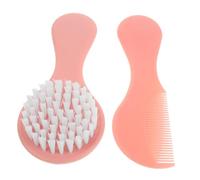 NIYANGLE 1set Hair Brush and Comb Newborns Gentle and Materials for Daily Care Removes Dandruff for Fine Hair Essential Grooming Kit