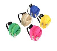 NIYANGLE 1set Mini Backpack Purses Key Chains Adorable Change Bags for Accessories and More Material Random Colors for Everyday Use