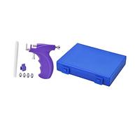NIYANGLE 1Set Portable Self Ear Piercing Tool Kit Low Ear Puncture Device Purple Easy to Use Durable Allergy Ear Piercer for Home Use for Quick Ear Piercing