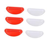 NIYANGLE 1set Portable Toothpaste Squeezer Handheld Cosmetic Extruder Easy Squeeze Makeup Gadget for Travel Random Color Convenient and Reusable Design Random Color 6pcs