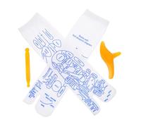 NIYANGLE 1set Reflexology Foot Care Socks with Acupressure Tools for Spa Relaxation Complete Massage Men's Foot Therapy with Washable Material