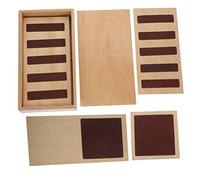 NIYANGLE 1set Wooden Tactile Sensory Toy for Boy Girl Montessori Texture Play for Cognitive Development Early Education Aid Engaging Sensory for Toddlers and Newborns