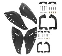 NIYANGLE 2 Pair Motorcycle Hand Guard Protector Set with Carbon Fibre Shell, Universal 22mm Design, Plastic Wind Deflector Handguards for Motorbike Brake Lever Safety and Easy Installation