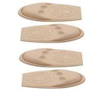 NIYANGLE 2 Pairs Forefoot Cushions Half Size Shoe Relief Foot Inserts Non-Slip Sponge Insoles for Women High Heels, Skin Color, 4pcs Pack for Blister Prevention and Comfort