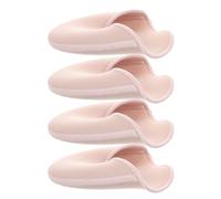 NIYANGLE 2 Pairs Gel Toe Covers Ballet Protective Pad Silicone Gel Toe Caps with Flexibility and Exceptional Comfort for Ballet Dance Practice Beige Natural Skin Tone
