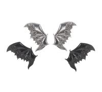 NIYANGLE 2 Pairs Halloween Bat Wing Hairpins of Devil Wing Clips for Adults Stylish Hair Accessories for Festivals Cosplay Parties Durable Comfortable Design