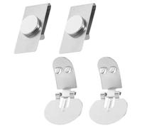 NIYANGLE 2 Pairs Magnetic Invisible Tie Clip Stainless Steel Sleek Modern Antiswing Design Wrinkle Flap Prevention Formal Occasions Professional Settings