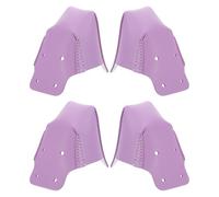 NIYANGLE 2 Pairs Purple Leather Skates Covers Replaceable Skate for Roller and Ice Skating Use