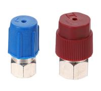 NIYANGLE 2 Pcs Quick Connectors Port Adapter for Car Hose Fitting with Plastic Material, Quick Connect and Disconnect Function, Prevents Refrigerant Loss, Suitable for Automobile
