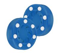 NIYANGLE 2 Pcs Roller Hockey Pucks for Training and Competition, Sturdy Game Pucks for Men and Women, Street Hockey Off-ice Practice Accessories, Suitable for Indoor and Outdoor Use Random