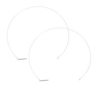 NIYANGLE 2 Pcs Washing Machine Door Boot Spring Clamp Retaining Rings Made of Steel Wire with Sturdy Support and Leak Prevention for Washer Replacement Parts, Silver, 36cm