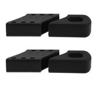 NIYANGLE 2 Set Black Silicone Crank Arm End Boots with Protective Shield, Universal Bicycle Crankset Protector Caps for Mountain and Road Bikes, Anti-scratch Cycling Maintenance Accessories