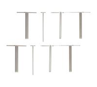 NIYANGLE 2 Sets Manual Rubber Stopper Hole Puncher Perforator Cork Borer Hand Drill Tool for Laboratory Teaching and Craft Supplies