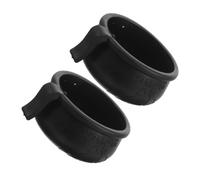NIYANGLE 2 Sets Portable Rubber Chicken Accessories Hanging Fighting Cock Feeding Cup for Poultry and Goose Easy to Use Bird Feeding Cup Suitable for Domestic Birds Includes and Water