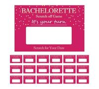 NIYANGLE 20 Sheets DIY Bachelorette Party Scratch off Dare Cards with Creative Paper Material Simple to Play and Versatile Usage for Wedding Parties