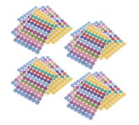 NIYANGLE 20 Sheets Round Dot Stickers 19mm Small Colorful Self-Adhesive Labels for Office Coding Classroom Organization and Student Marking
