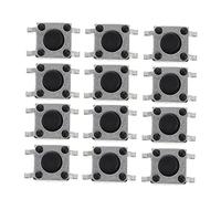 NIYANGLE 200 Pcs Switch Momentary Tactile Tact Micro Momentary Tact Smd Button Panel Mount 4 Pin Push Button Push Button Circuit Push Button Tactile Iron