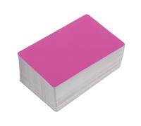 NIYANGLE 200pcs Aluminum Metal Business Cards Blanks for Laser Engraving and Stamping Rose Red Blank Tag Cards with Flat Surface for DIY Name Plates and Professional Visiting Tags