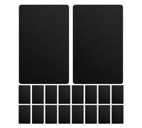 NIYANGLE 200pcs Black Aluminum Laser Business Card Blanks 86x54x0.45mm Metal Engraving Sheets for DIY Name Plates Office and Customer Invitations