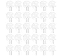 NIYANGLE 200pcs LED String Light Bulb Covers Plastic Star and Moon Lampshades for Eid and Ramadan Decorations, Novelty Hanging Light Shades for Indoor Party and Wedding Ambient Lighting