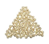 NIYANGLE 200pcs Mini Jingle Bells Metal Craft Bells for Christmas Tree Decor DIY Party Favors Rustic Wind Chimes Home Pet Decorations Reusable Vintage Style