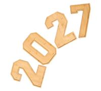 NIYANGLE 2027 Number Charcuterie Board Fruit Platter Tray with Multi-Functional Layout and Effortless Cleaning Wooden Material, Stylish Kitchen Decoration for Gathering Year-Round
