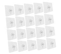 NIYANGLE 20pcs Adhesive No-Trace Wall Hooks Small 6mm Sticky Picture Hangers Damage-Free Hooks for Hanging Frames Bathroom Kitchen Home Organization