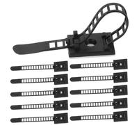 NIYANGLE 20pcs Adjustable Adhesive Cable Holders for Cable Management, Sticky Cord Organizers with Easy to Use Plastic Design, for Home and Office Wire Organisation