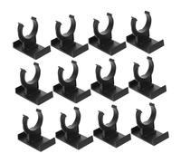 NIYANGLE 20pcs Adjustable Black PP Kitchen Cabinet Legs Plinth Clips Thickened Anti-slip Furniture Feet Protectors for Cabinet Kickboard Heightening Clips for Floor Protection and Stability