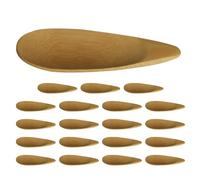 NIYANGLE 20pcs Bamboo Face Cream Spoons Small Skincare Spatulas Made from Eco-friendly Bamboo, Gentle on Skin, Multi-functional Beauty Tools for Spa and Travel Use