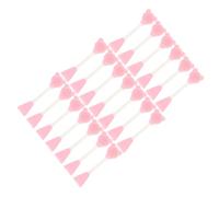 NIYANGLE 20pcs Bear Face Mask Brush Silicone Pore Cleansing Brush for Face Wash Double-headed Applicator for Mask Makeup