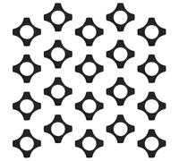 NIYANGLE 20PCS Black Plastic Microphone Anti-Slip Rings, Wireless Mic Grip Replacement Set Anti-Roll Protection for Handheld Microphones, Suitable for KTV, Stage, Speech, and Home Use