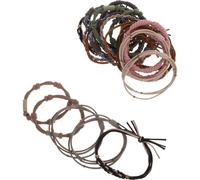 NIYANGLE 20pcs Bohemia Ponytail Holder Hair Tie with Great Elasticity Rubber Band, Chic and Lovely Bohemian Hair Accessories, for Photo Shoots at Home Use