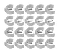 NIYANGLE 20PCS C-Shape Clips for Folding Walker and Walking Cane Accessories Tube Pin Lock Buckles with Non-Slip Crutch Tips Easy Installation Replacement Parts for Seniors Mobility Aids