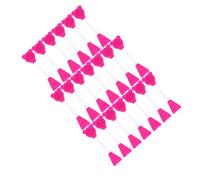 NIYANGLE 20pcs Double-ended Bear Shaped Silicone Face Mask Brush Soft Pore Brush for Facial Cleansing and Smooth Mask Application Versatile Skincare Tool for Gentle Even Distribution