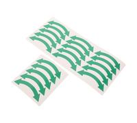 NIYANGLE 20pcs Green Curved Arrow Pipeline Directional Labels with Strong Adhesion and Durability in Humidity, Pvc Self-adhesive Stickers for Plastic and Metal Pipes, for Factory Equipment