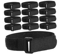 NIYANGLE 20pcs Hose Straps with Hook, 2x30cm Reusable Firefighter Accessories for Extinguishers, Mounting Bands for Industrial and Commercial Safety Equipment