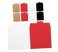 NIYANGLE 20pcs Kraft Paper CD Dvd Sleeves Multi-color Storage Envelopes with DIY Labeling for Media and Small Item Organization Portable and Versatile Kraft Cardboard Holders for Home and