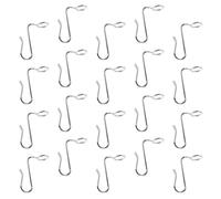 NIYANGLE 20pcs Metal Hanger Extension Hooks Mini Stacking Design Silver | Stainless Steel Build, Secure Holding for Heavy Garments and Bags, Boutique Display, College Dorm Use