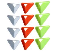 NIYANGLE 20pcs Multi-colored Soccer Training Triangle Sign Disks Football Obstacle Markers Field Accessory for Football Practice and Coordination Drills Random Color