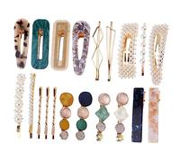 NIYANGLE 20pcs Pearl Beads Hairpins Set Lightweight Decorative Side Clips for Women Durable and Acetic Acid Hair Accessories for Parties Festivals and Daily Wear