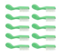 NIYANGLE 20pcs Prison Toothbrush Short Handled Toothbrush Large Brush Head Soft Bristles Thumb Print Handle Plastic for Institutional Use Thorough Cleaning Inmates