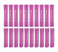 NIYANGLE 20pcs Purple American Style Hair Rollers Hair Curlers with Abs Material Sturdy Design That Does Not Hurt and Scalp for DIY
