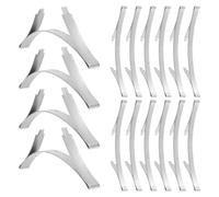 NIYANGLE 20pcs Sliding Closet Door Guide Rail Stopper for Wardrobe Sliding Doors Bottom Track Positioner Replacement Hardware Accessory for Systems