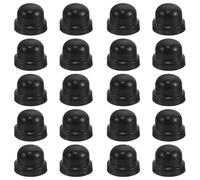 NIYANGLE 20pcs Universal Plastic Front Wheel Caps for Wheelchair and Rollator, Dustproof Nut Covers with Plastic Spoke Protection, Replacement Mobility Scooter Accessories for Home Care